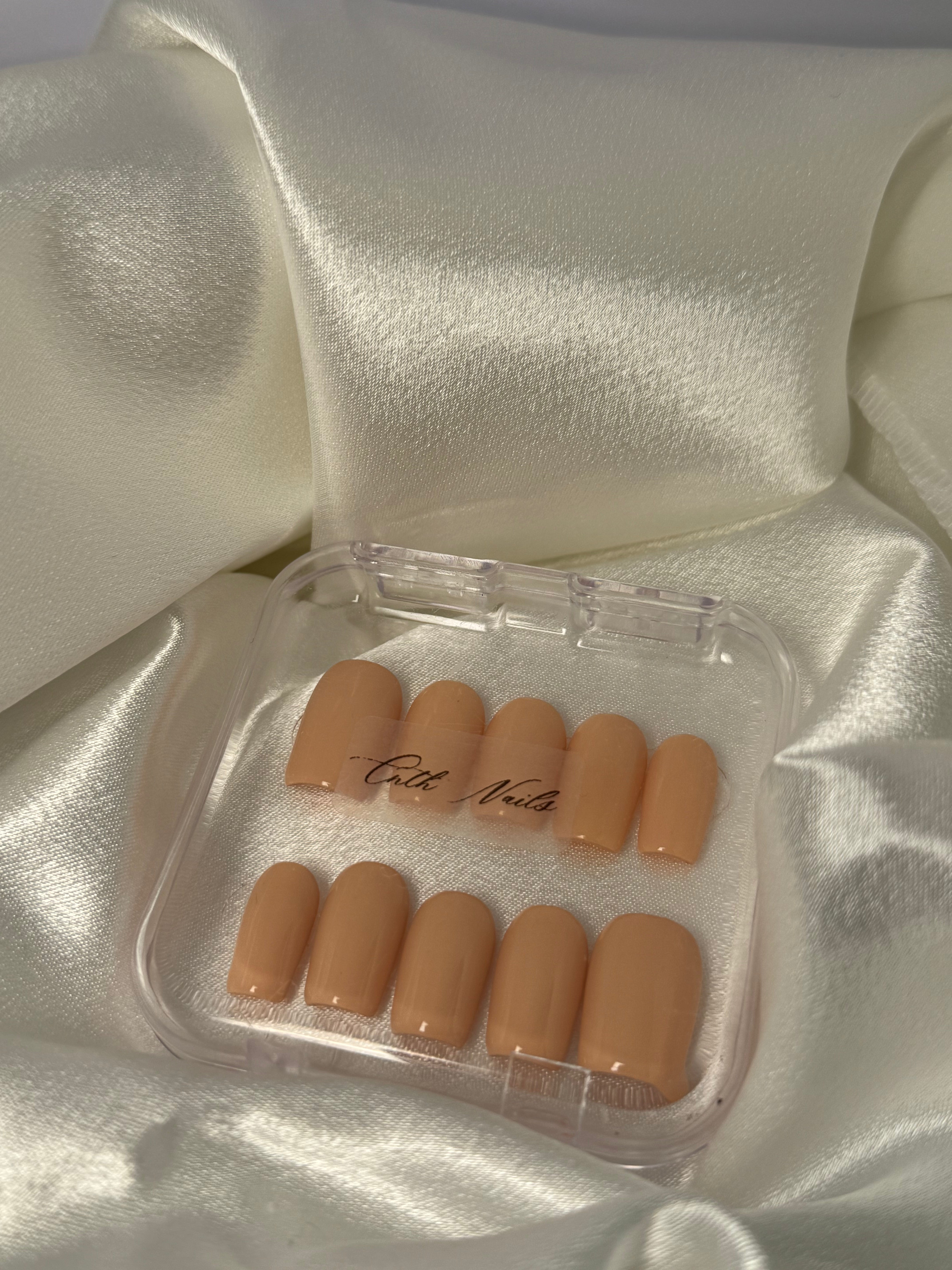 cnth-neutral-collection-peach-faux-ongles-10-pcs-brillant image 2
