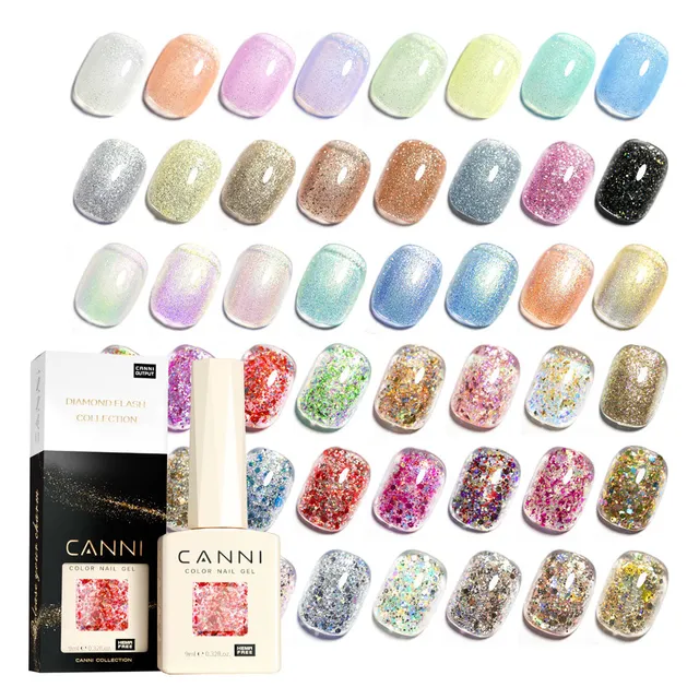 canni-single-glitter-nail-gel-vernis-semi-permanent-paillettes-9ml image 1