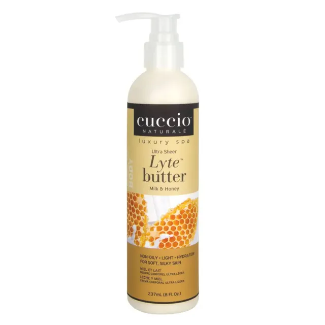 cuccio-naturale-lyte-ultra-sheer-body-butter-lait-corps-lait-et-miel-8oz image 1