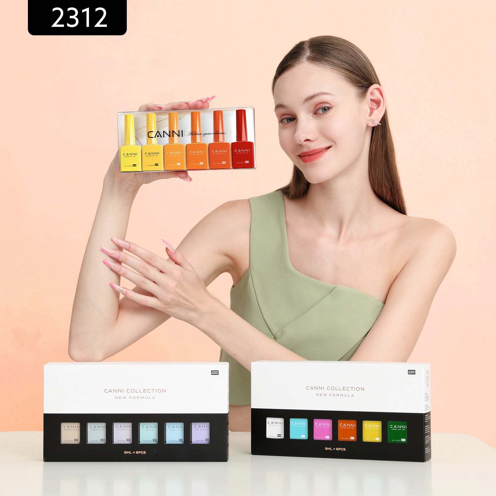 canni-tangerine-tango-kit-vernis-gel-9ml-6-couleurs-2312 image 3