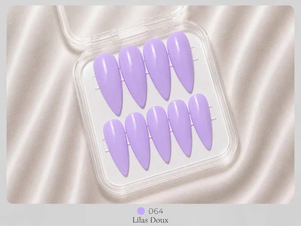 cnth-nails-press-on-nails-lilas-doux-faux-ongles-lilas-10-pcs image 1