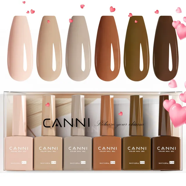 canni-kits-caramel-cascade-2310-kit-6-vernis-9-ml-nude image 1