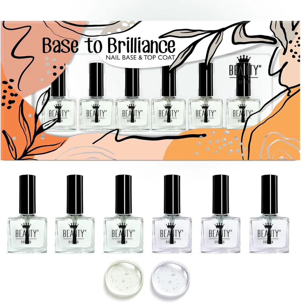 beauty4britain-base-to-brilliance-base-top-coat-6-pcs image 1