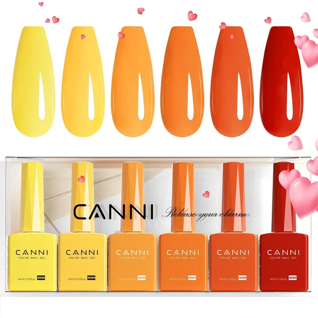 canni-tangerine-tango-kit-vernis-gel-9ml-6-couleurs-2312 image 1