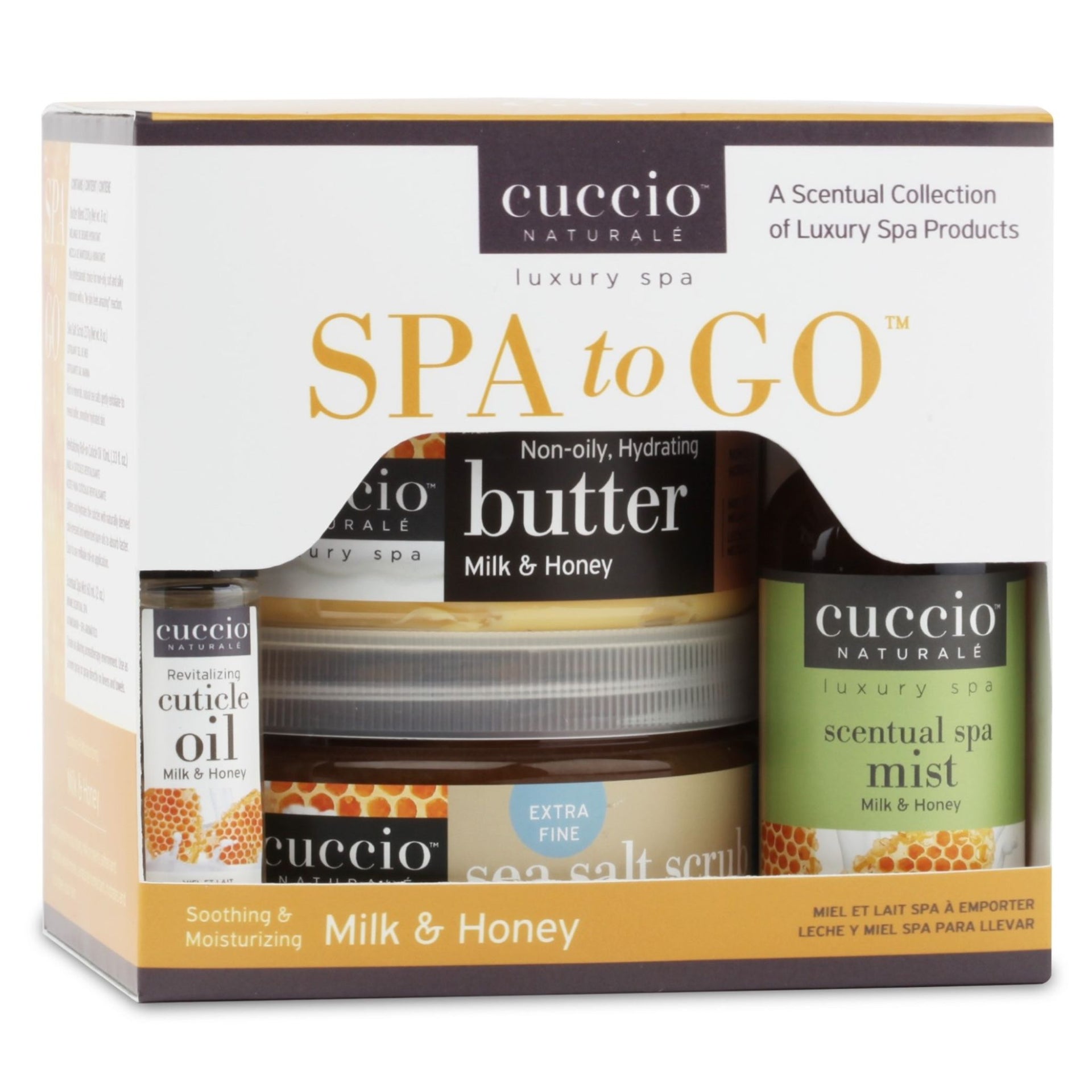 cuccio-naturale-milk-honey-kit-spa-4-pi-ces-lait-miel image 1