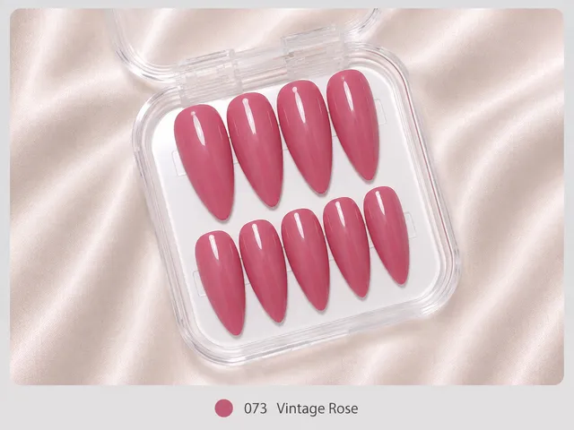 cnth-nails-vintage-rose-press-on-nails-rose-10-pi-ces image 1
