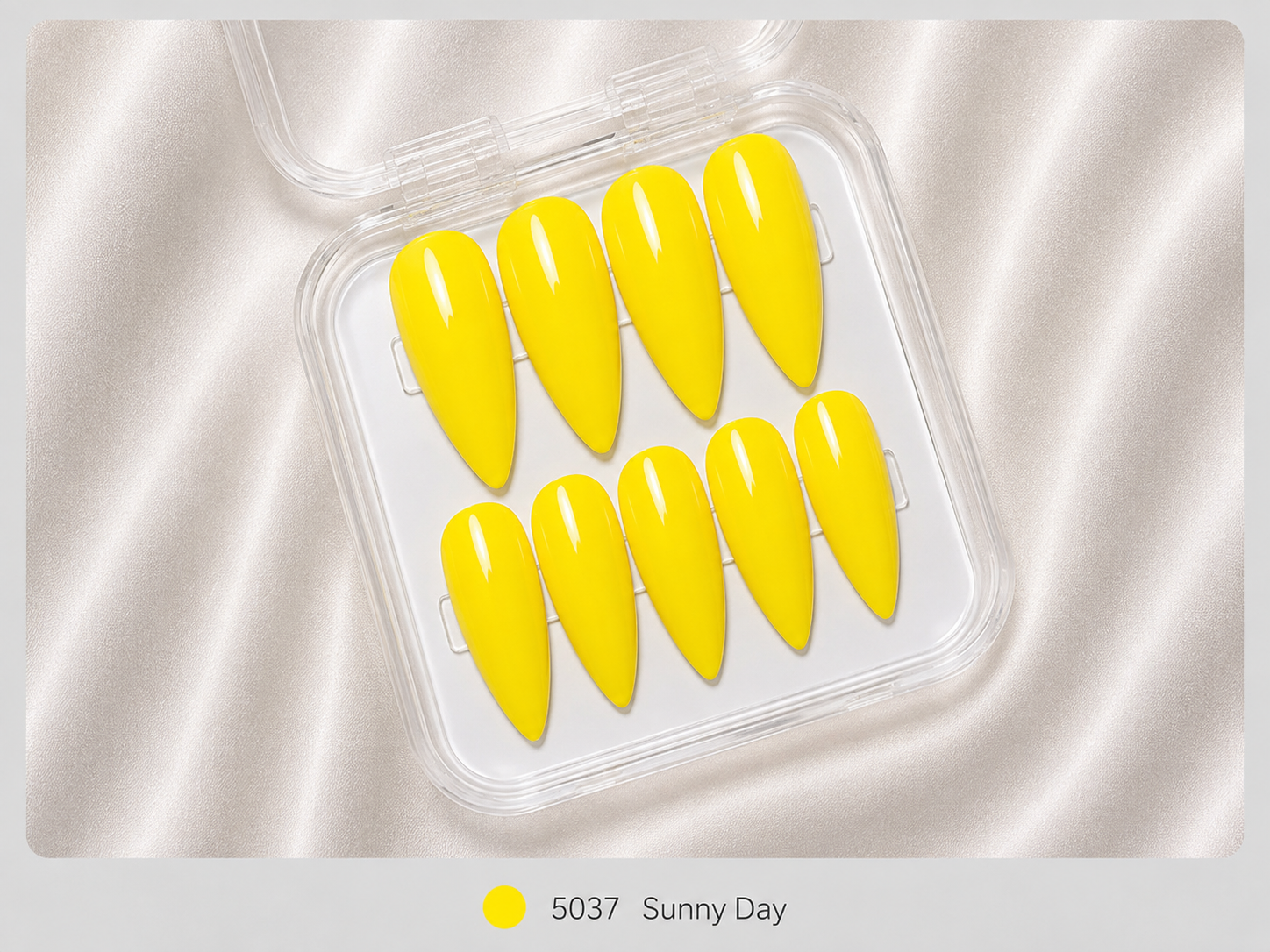 cnth-nails-press-on-nails-sunny-day-faux-ongles-jaune-brillant-x10 image 1