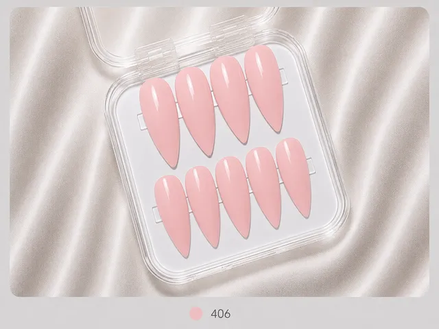 cnth-nails-press-on-nails-sweet-pink-faux-ongles-rose-brillant image 1
