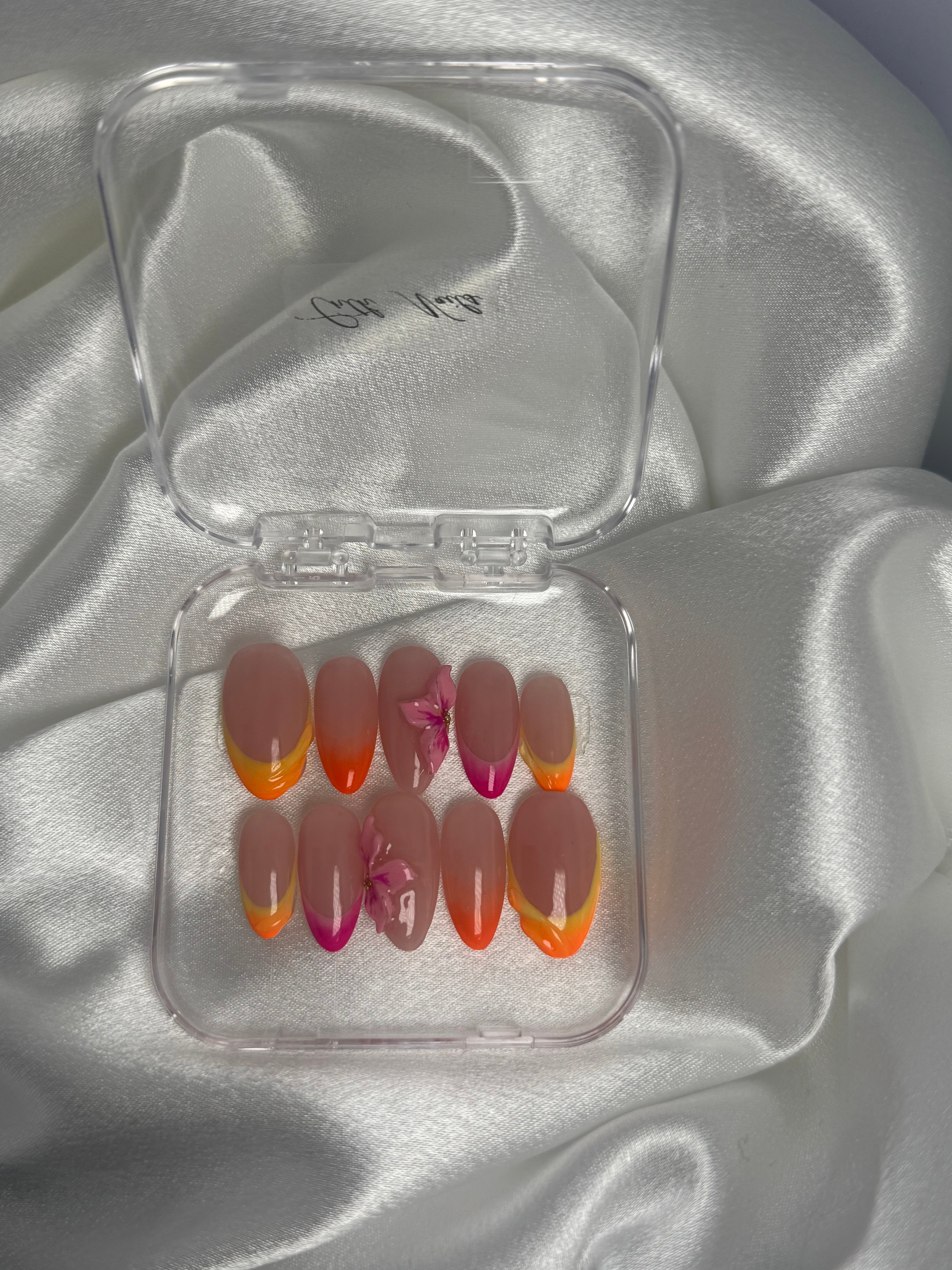 cnth-nails-nail-art-set-imaleya-faux-ongles-10-capsules-fleur-3d image 2