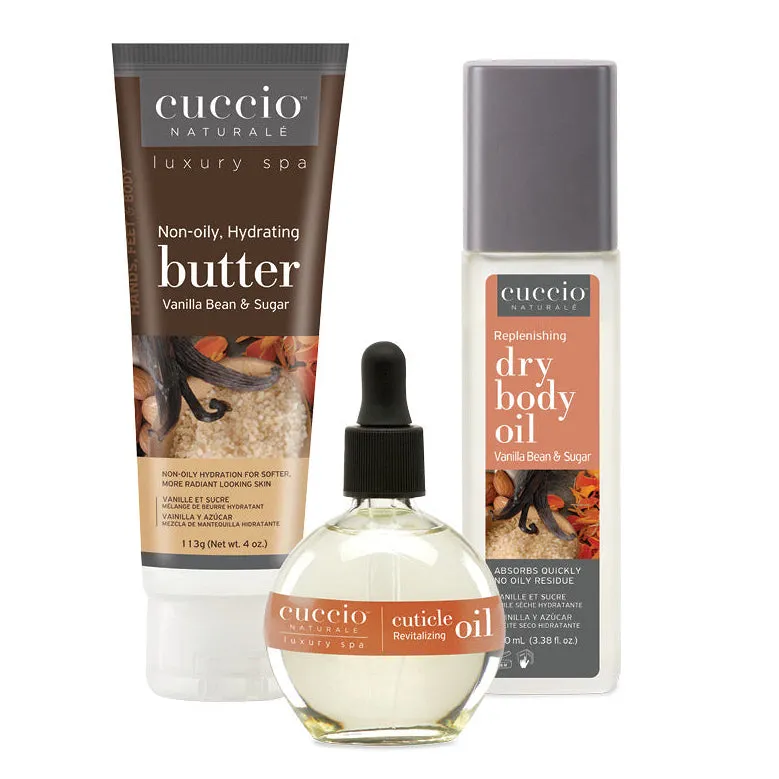 cuccio-naturale-vanilla-bean-sugar-coffret-corps-cuticules-3-soins image 1