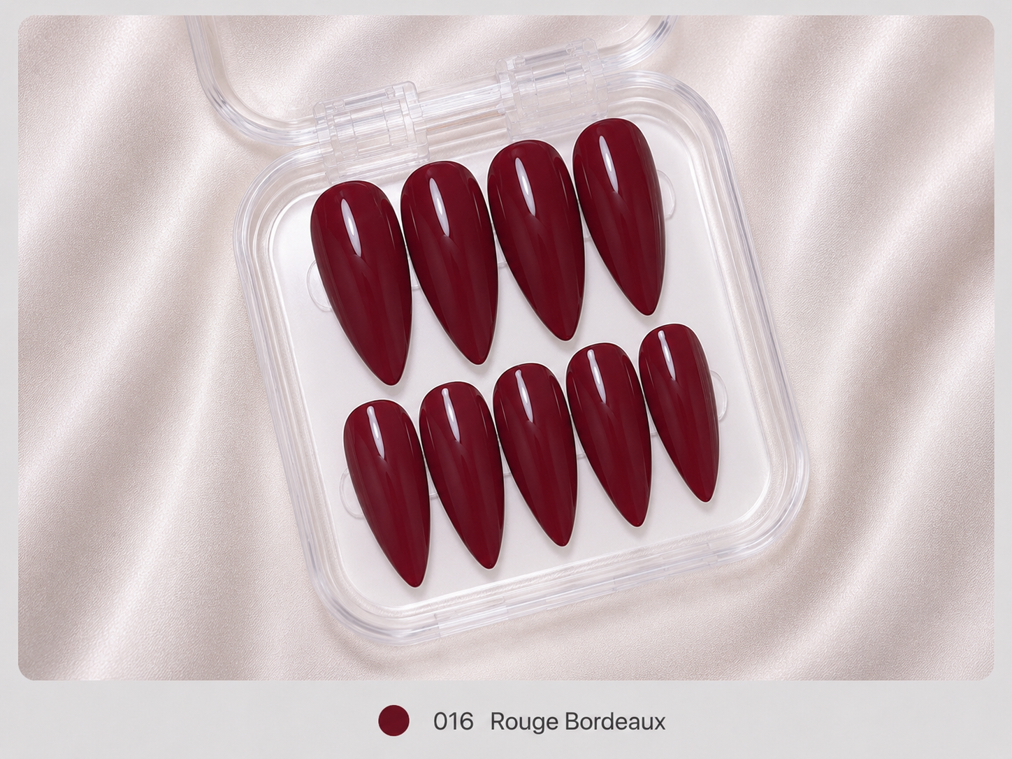 cnth-nails-press-on-nails-rouge-bordeaux-faux-ongles-10-pcs-brillant image 1