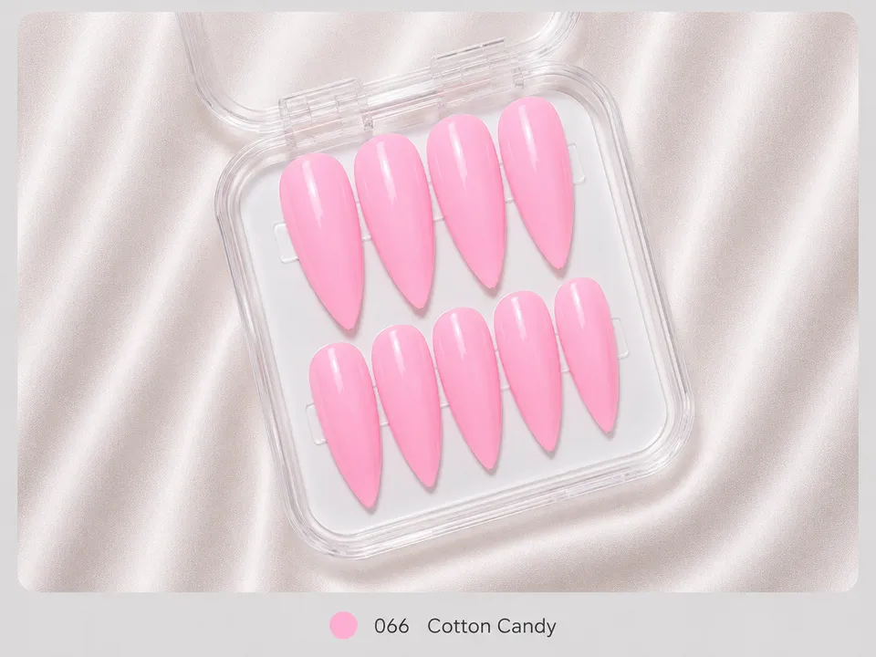 cnth-nails-press-on-nails-cotton-candy-faux-ongles-10-pcs image 1
