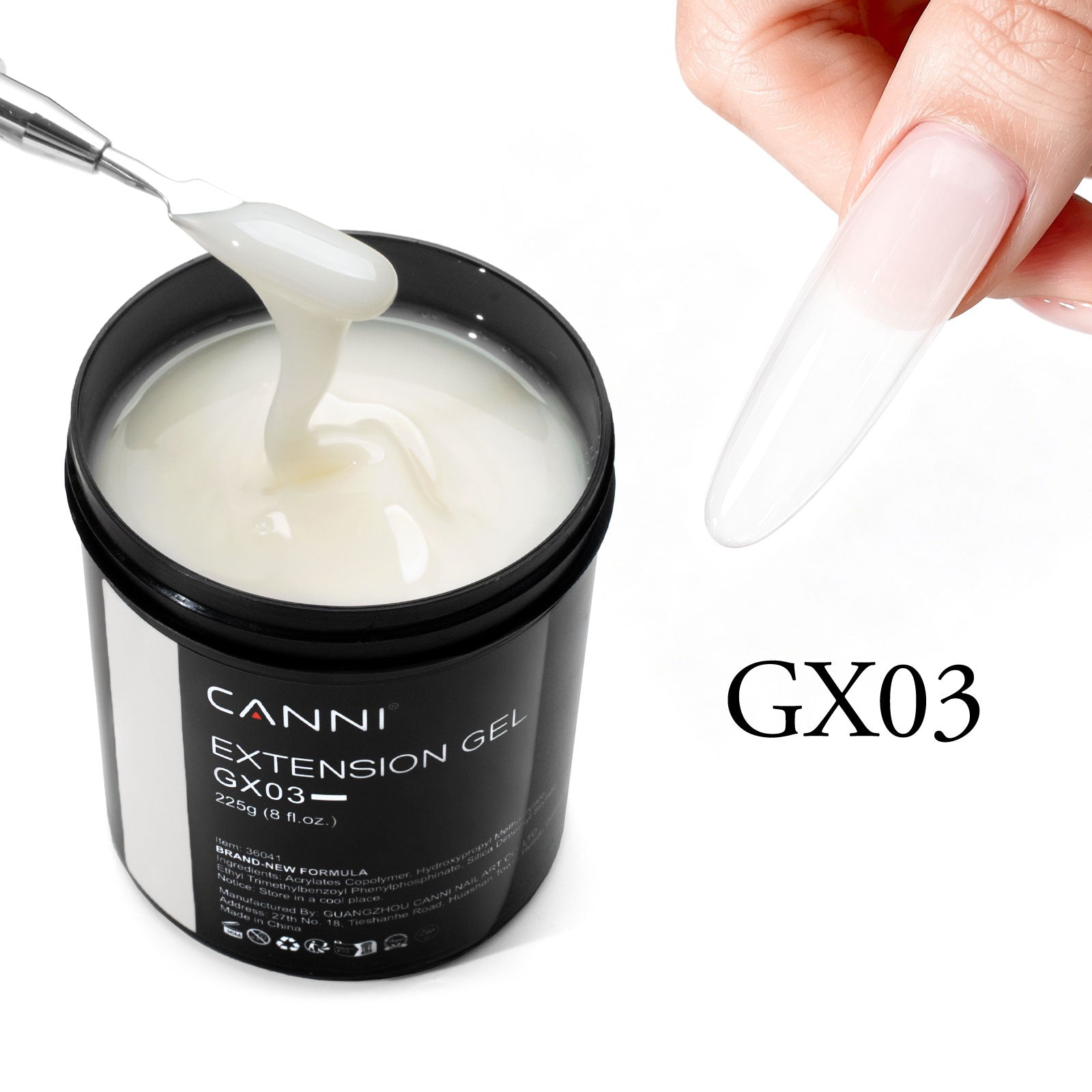 canni-poly-nail-gel-gx01-polygel-laiteux-225g-extension image 6