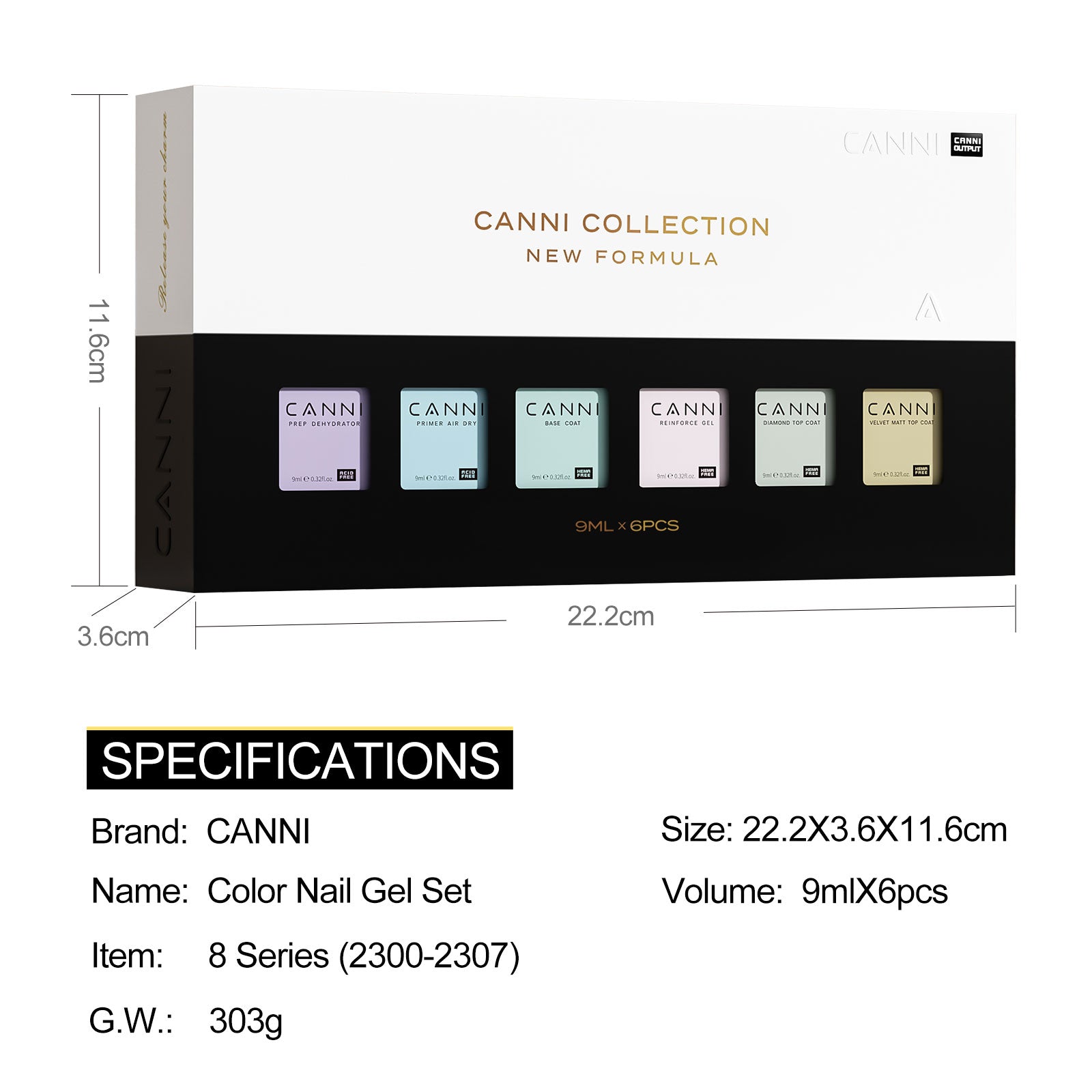 canni-kits-sets-coffret-vernis-semi-permanent-6-couleurs-9ml image 2