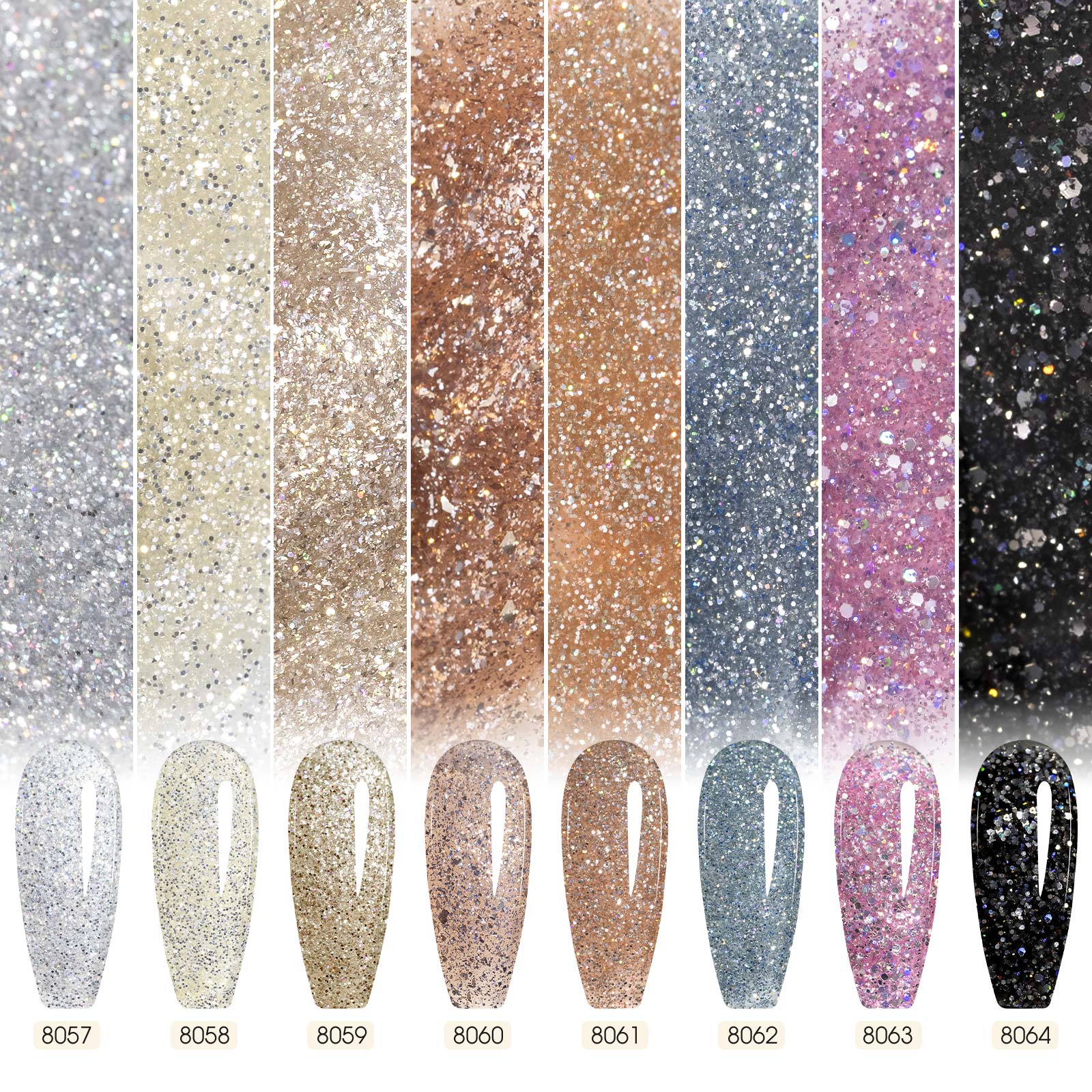 canni-diamond-collection-vernis-gel-paillettes-coffret-8-x-9-ml image 2