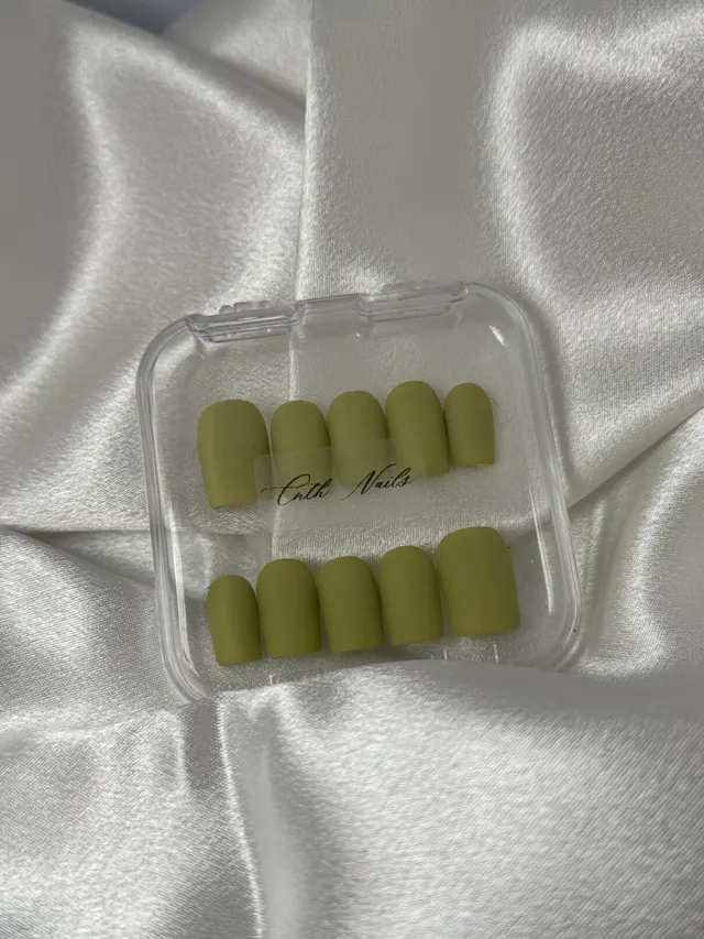 cnth-nails-neutral-pistachio-faux-ongles-vert-pistache-mat-x10 image 1