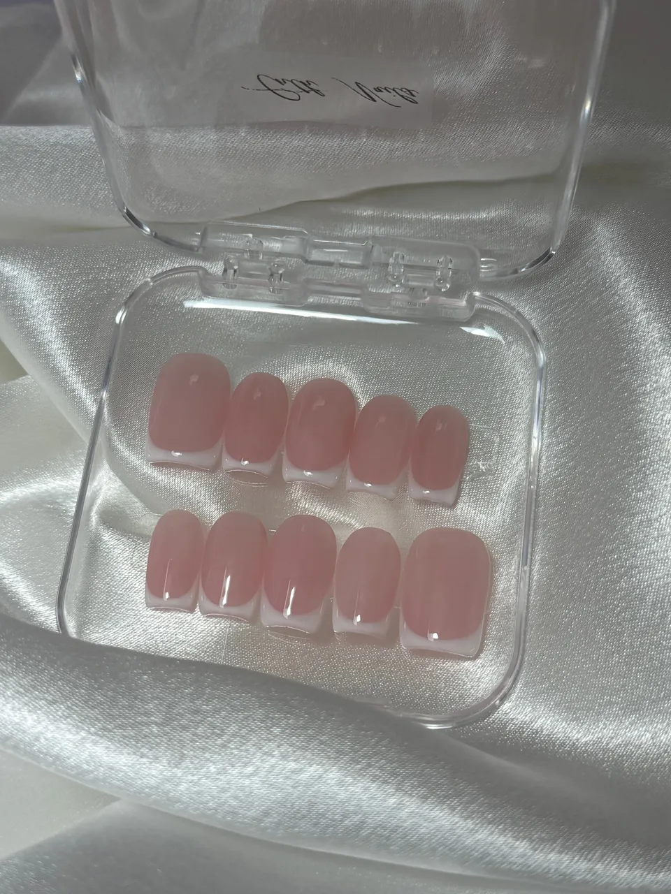 cnth-nails-press-on-nails-frenchy-faux-ongles-french-carr-10-pcs image 1