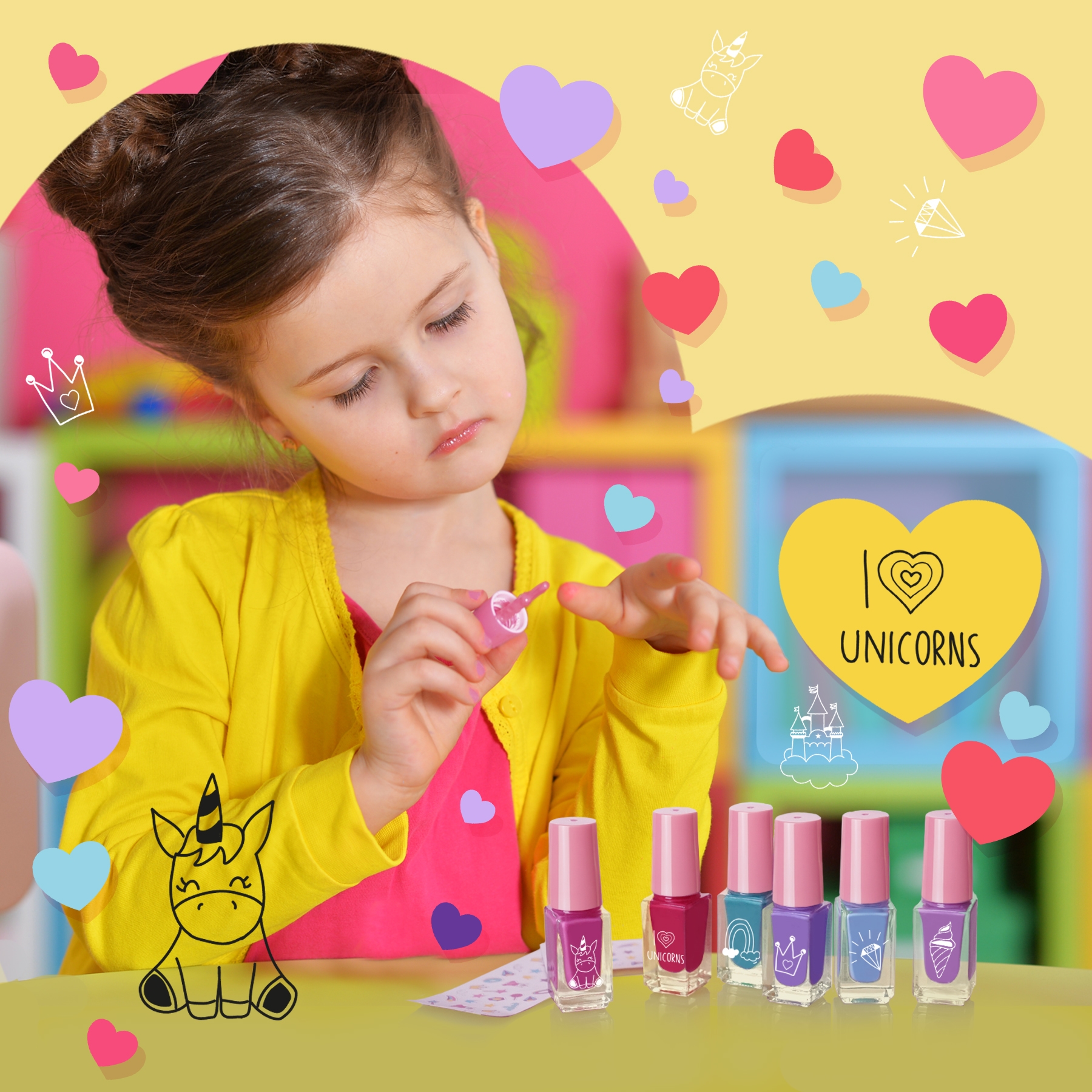 beauty4britain-kids-unicorn-set-10-vernis-ongles-enfant-pelable image 7