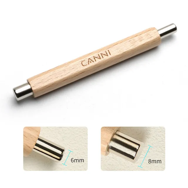canni-tools-aimant-cat-eye-double-t-te-bois image 1