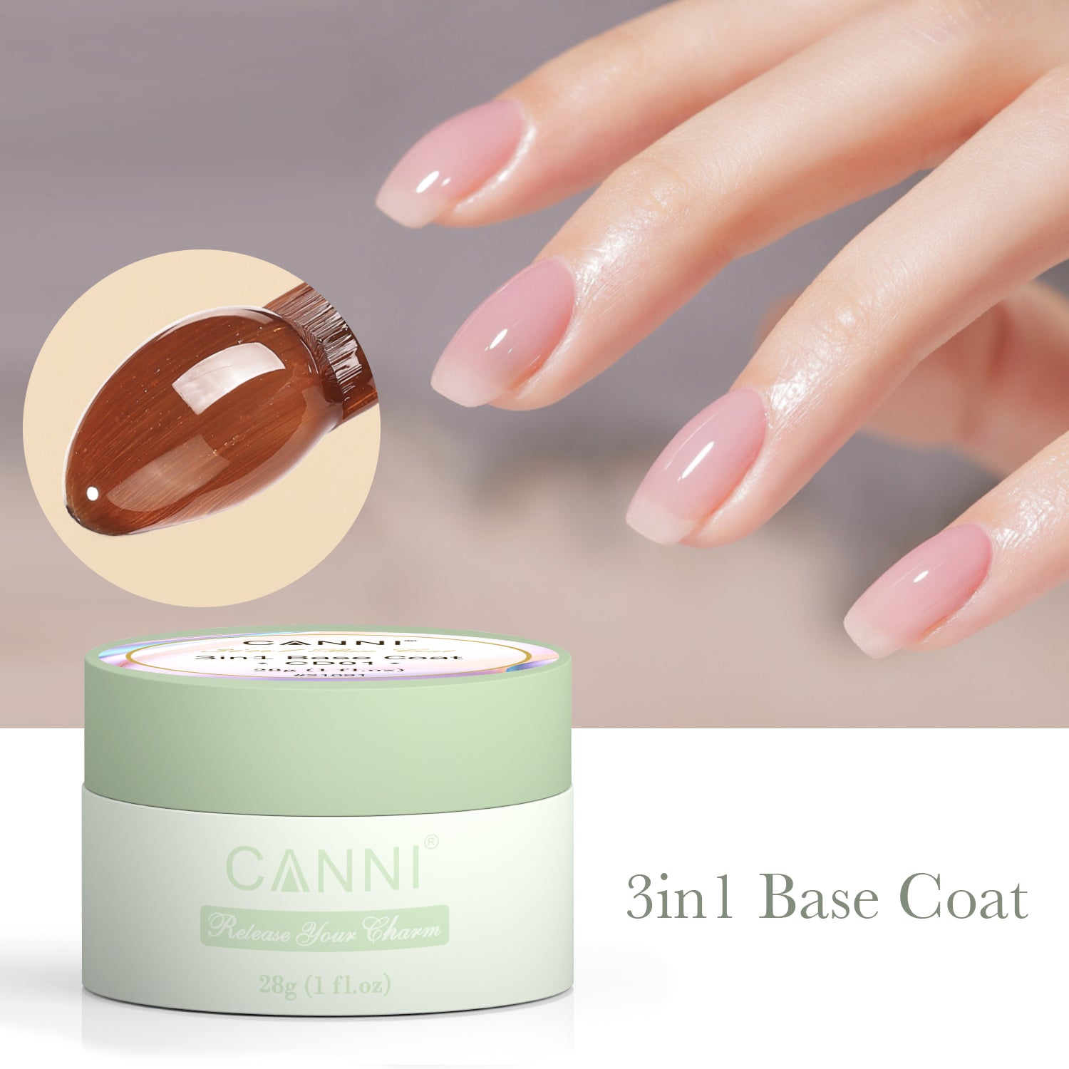 canni-3in1-base-coat-28g-base-semi-permanente-cd01 image 1