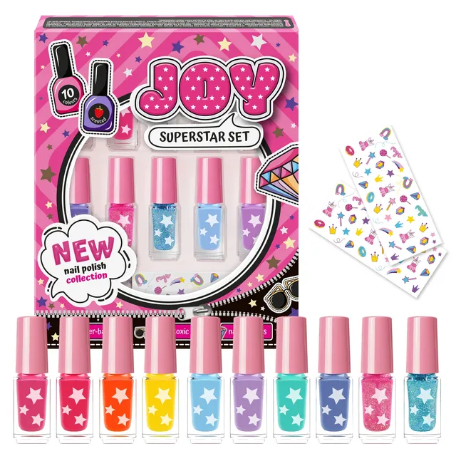 beauty4britain-kids-joy-superstar-set-10-vernis-enfant-paillet image 1