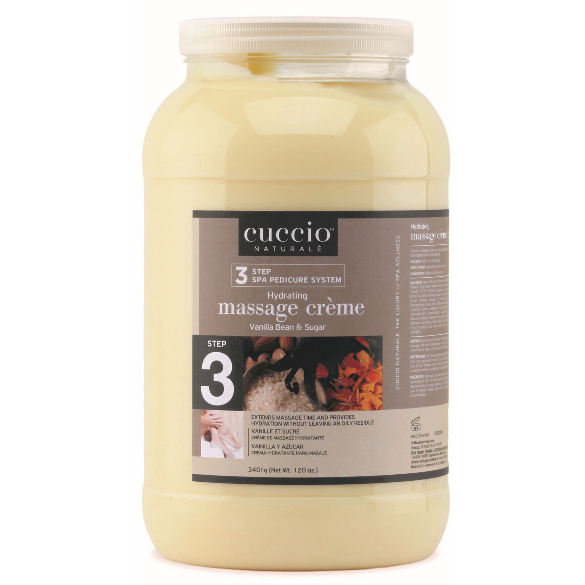 cuccio-naturale-vanilla-bean-sugar-cr-me-massage-120-oz image 1