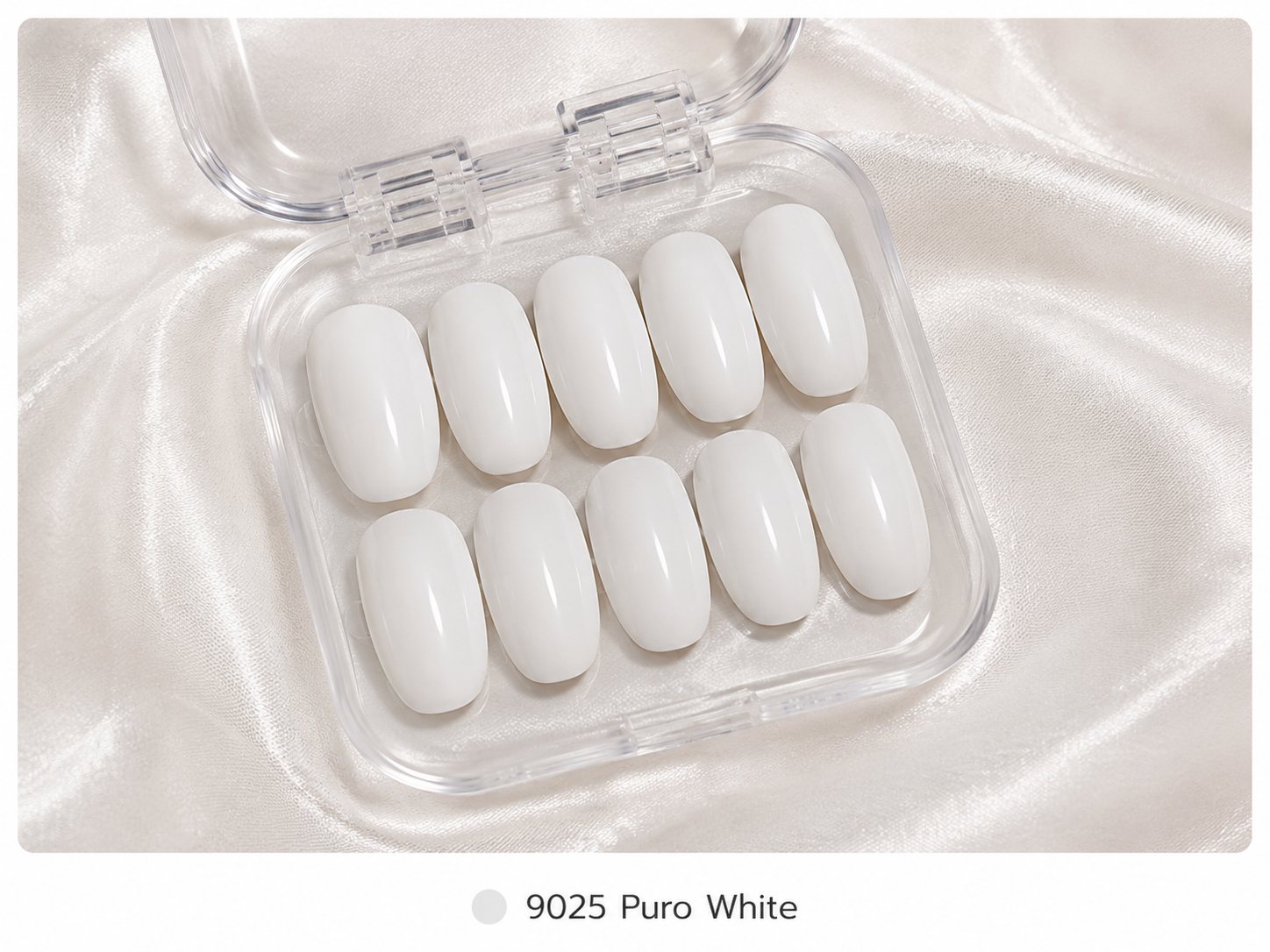 cnth-nails-press-on-nails-pure-white-faux-ongles-blancs-brillants-10-pcs image 1