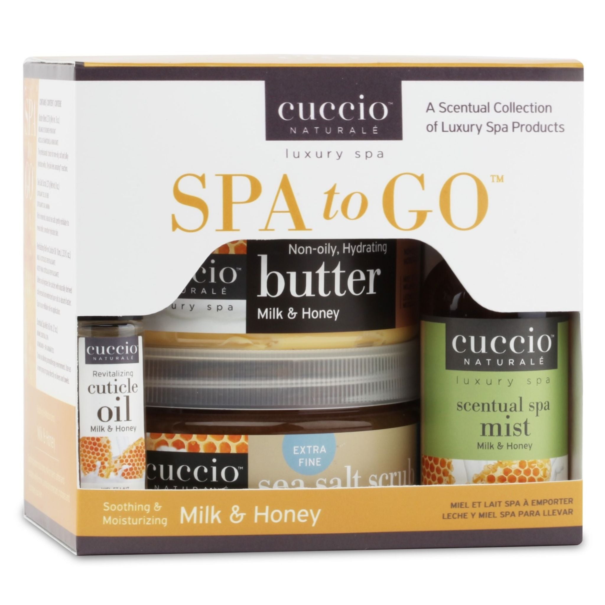 cuccio-naturale-milk-honey-kit-spa-4-pi-ces-lait-miel image 2