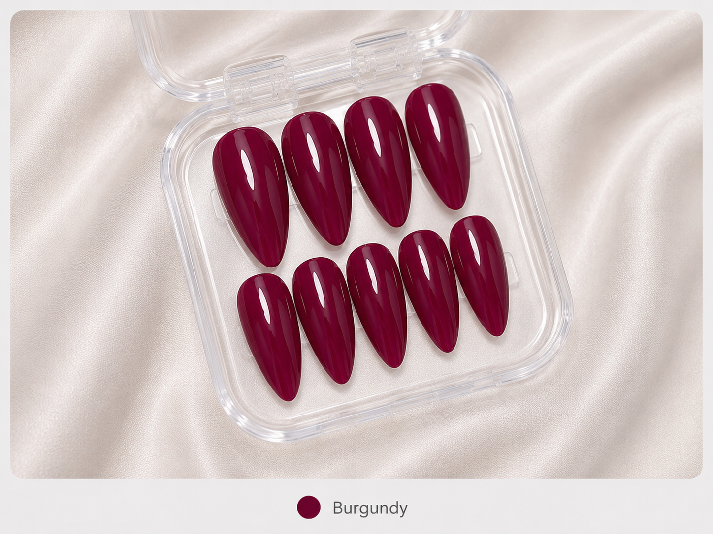 cnth-nails-press-on-nails-burgundy-faux-ongles-10-pcs image 1