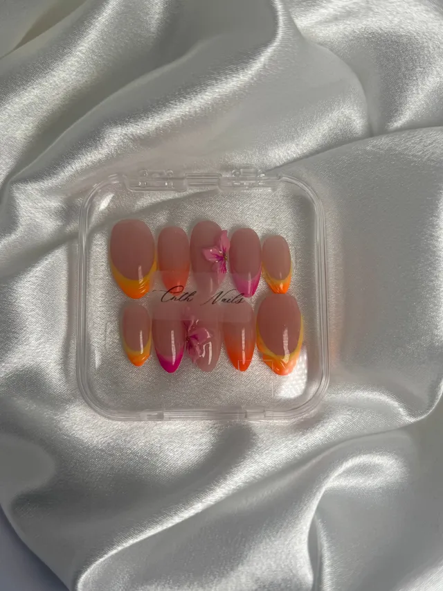 cnth-nails-nail-art-set-imaleya-faux-ongles-10-capsules-fleur-3d image 1