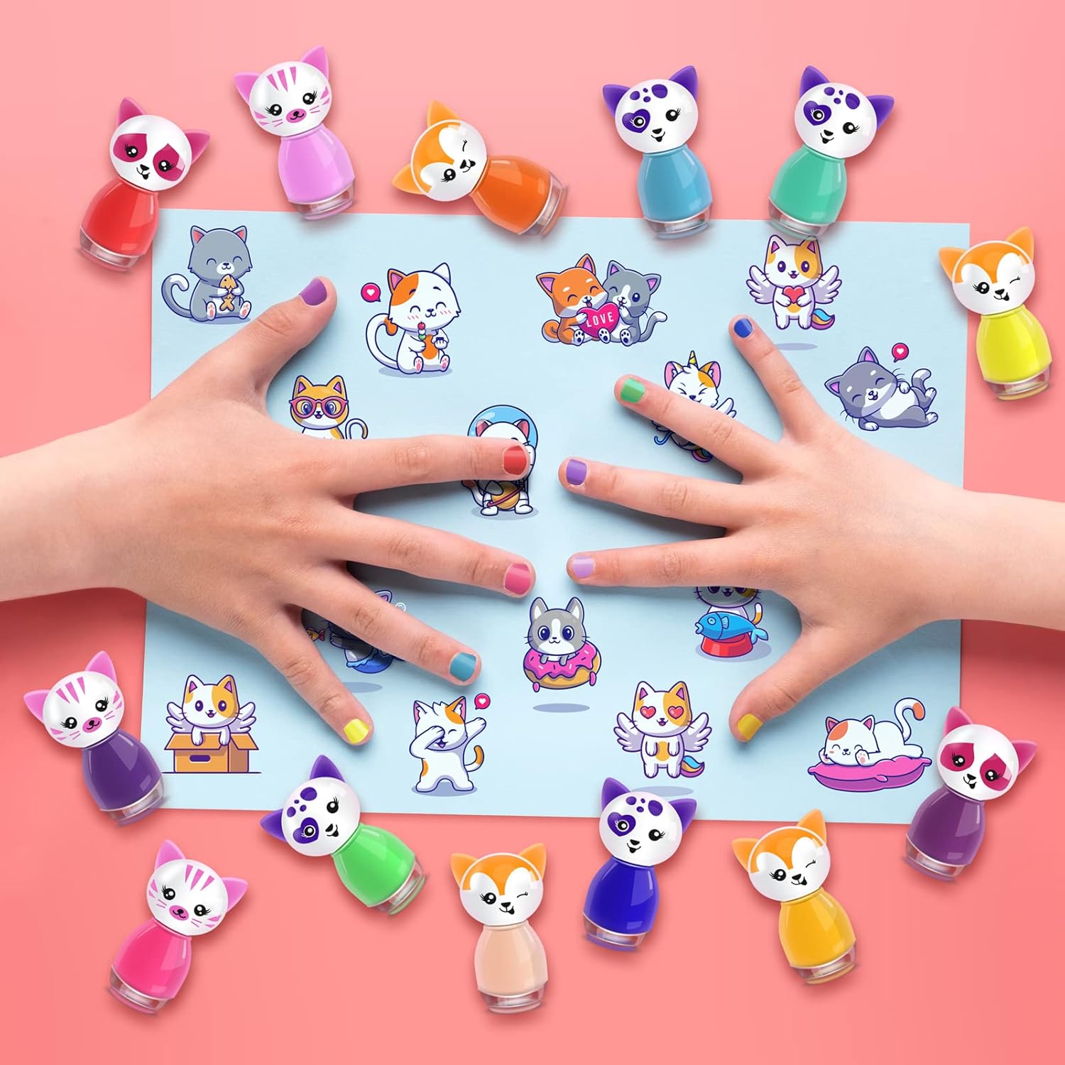 beauty4britain-kids-cosmetics-cat-vernis-enfant-14x6ml-stickers image 4