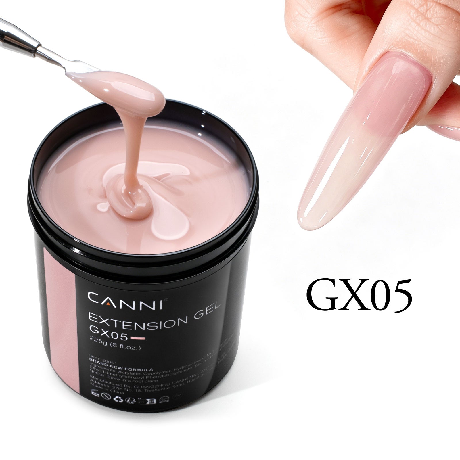 canni-poly-nail-gel-gx01-polygel-laiteux-225g-extension image 8