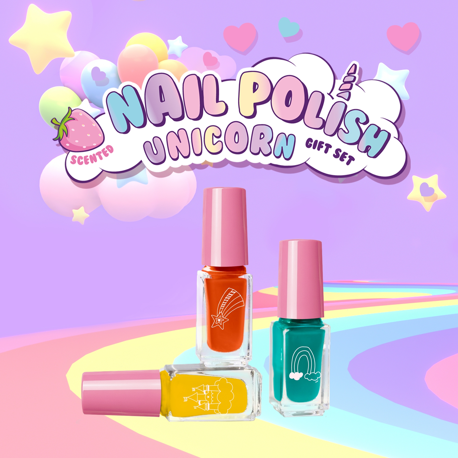 beauty4britain-kids-unicorn-set-10-vernis-ongles-enfant-pelable image 4