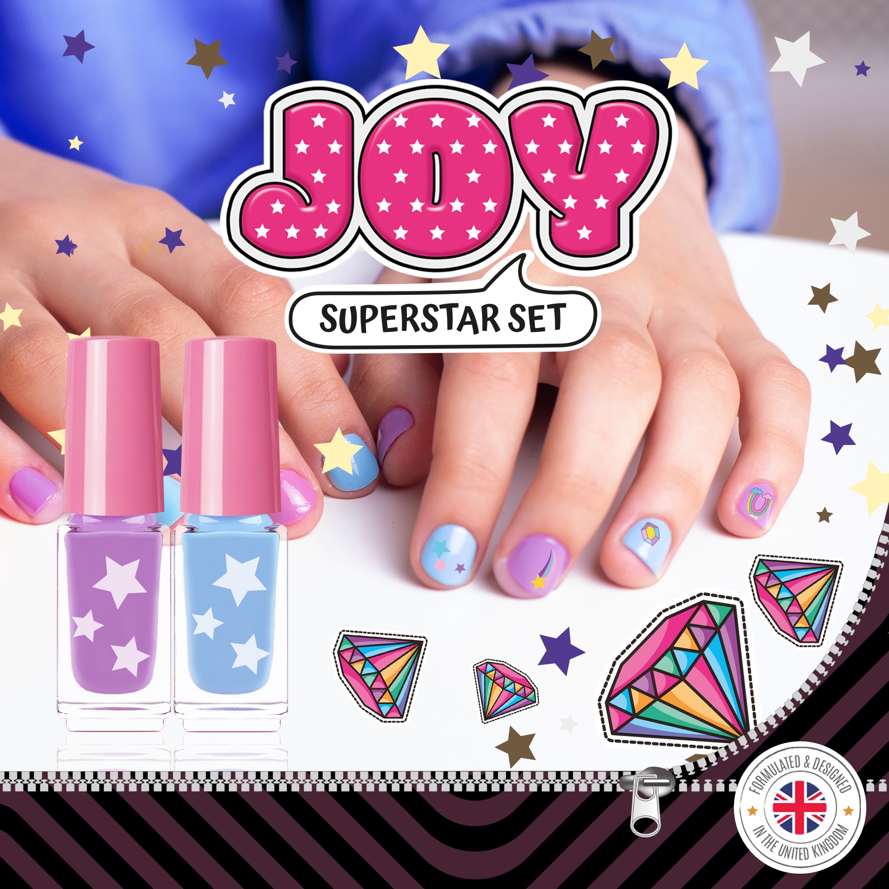 beauty4britain-kids-joy-superstar-set-10-vernis-enfant-paillet image 3