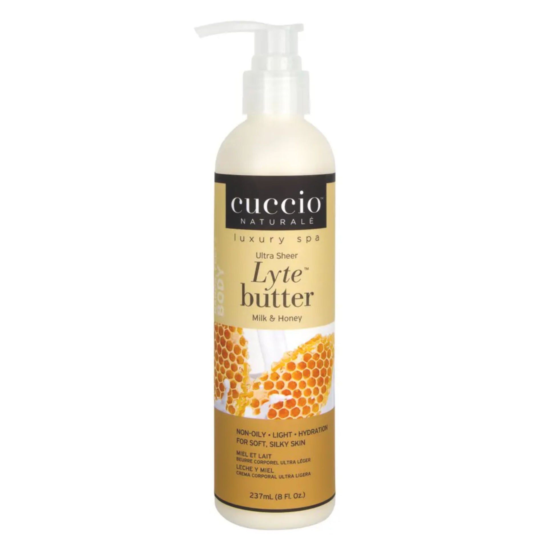 cuccio-naturale-lyte-ultra-sheer-body-butter-lait-corps-lait-et-miel-8oz image 1