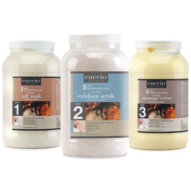 cuccio-naturale-3-step-pedicure-vanille-sucre-kit-spa-pieds-3-soins image 1