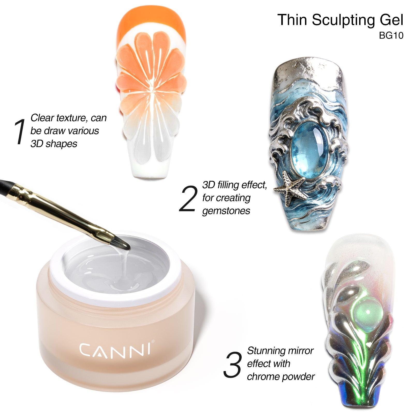 canni-bg09-sculpting-gel-sans-r-sidu-nail-art-3d-transparent image 3